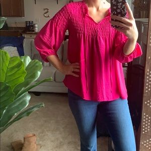 Fuchsia blouse
